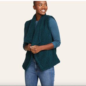 Eddie Bauer Women's BLACK Plush Fireside Vest